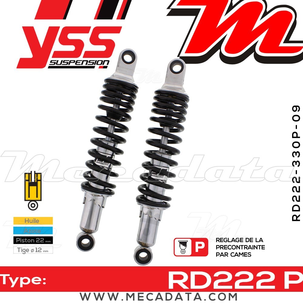 Amortisseur ~ YSS RD222-330P-09-18