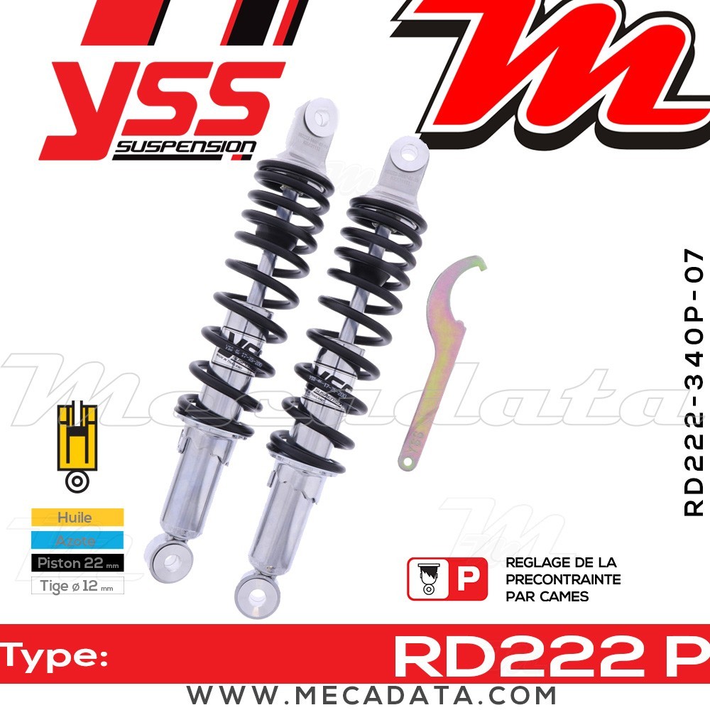 Amortisseur ~ YSS RD222-340P-07-18