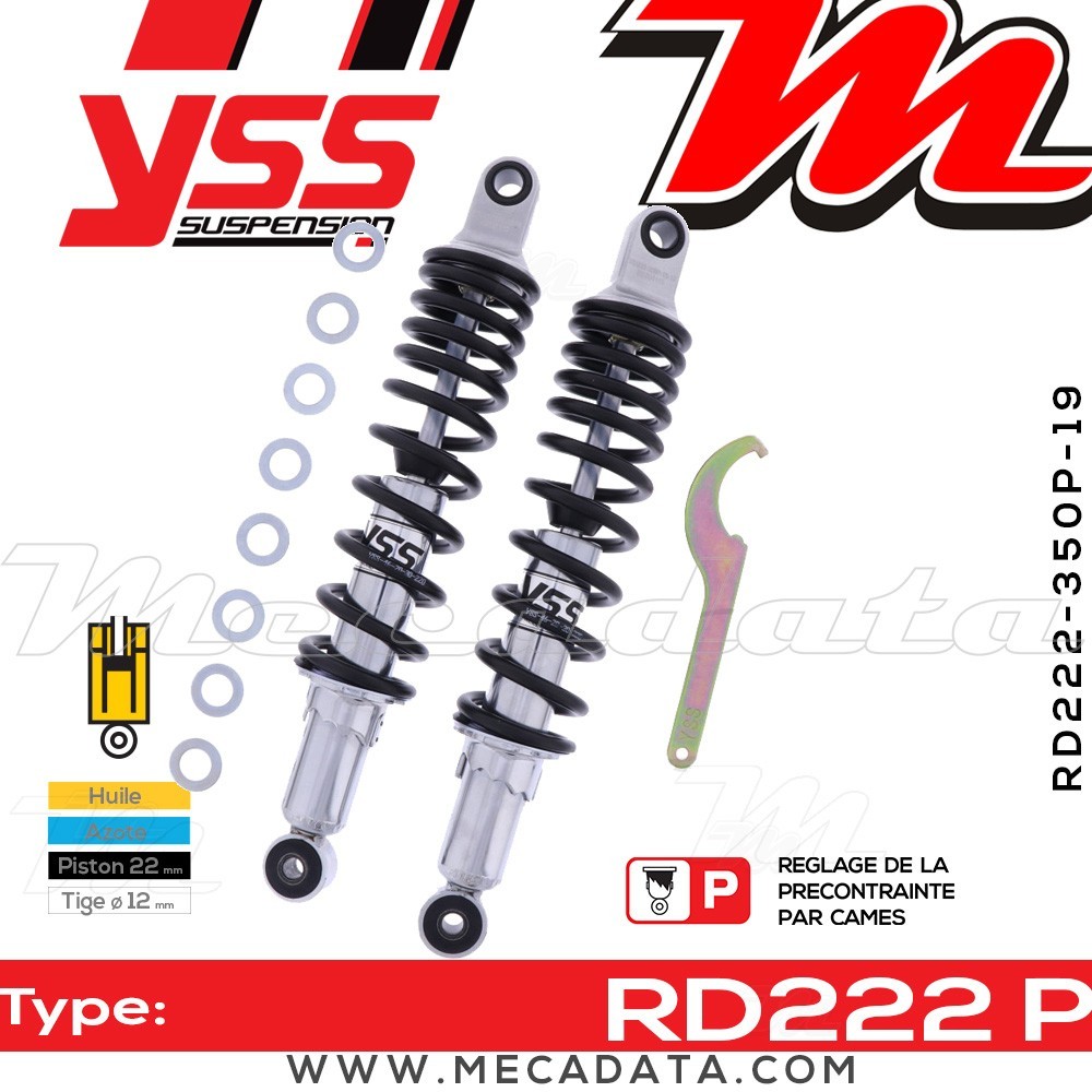 Amortisseur ~ YSS RD222-350P-19-18