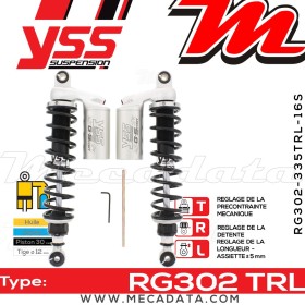 Amortisseur ~ YSS RG302-335TRL-16S-888