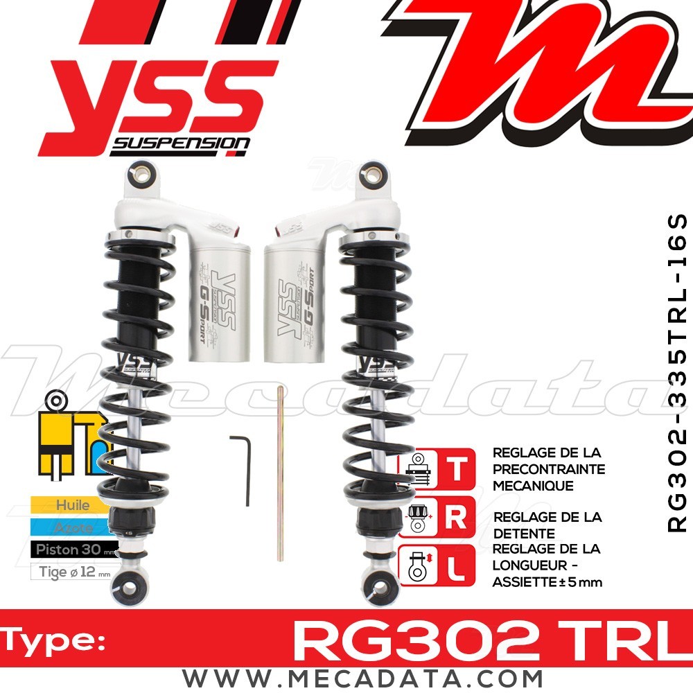 Amortisseur ~ YSS RG302-335TRL-16S-888