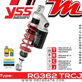 Amortisseur ~ YSS RG362-280TRCJ-35-858