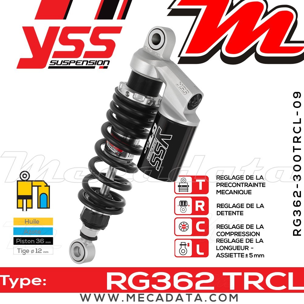 Amortisseur ~ YSS RG362-300TRCL-09-888