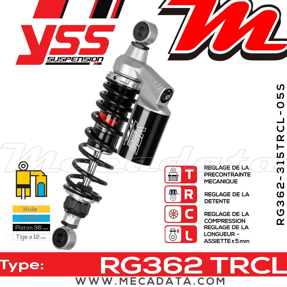 Amortisseur ~ YSS RG362-315TRCL05S-888