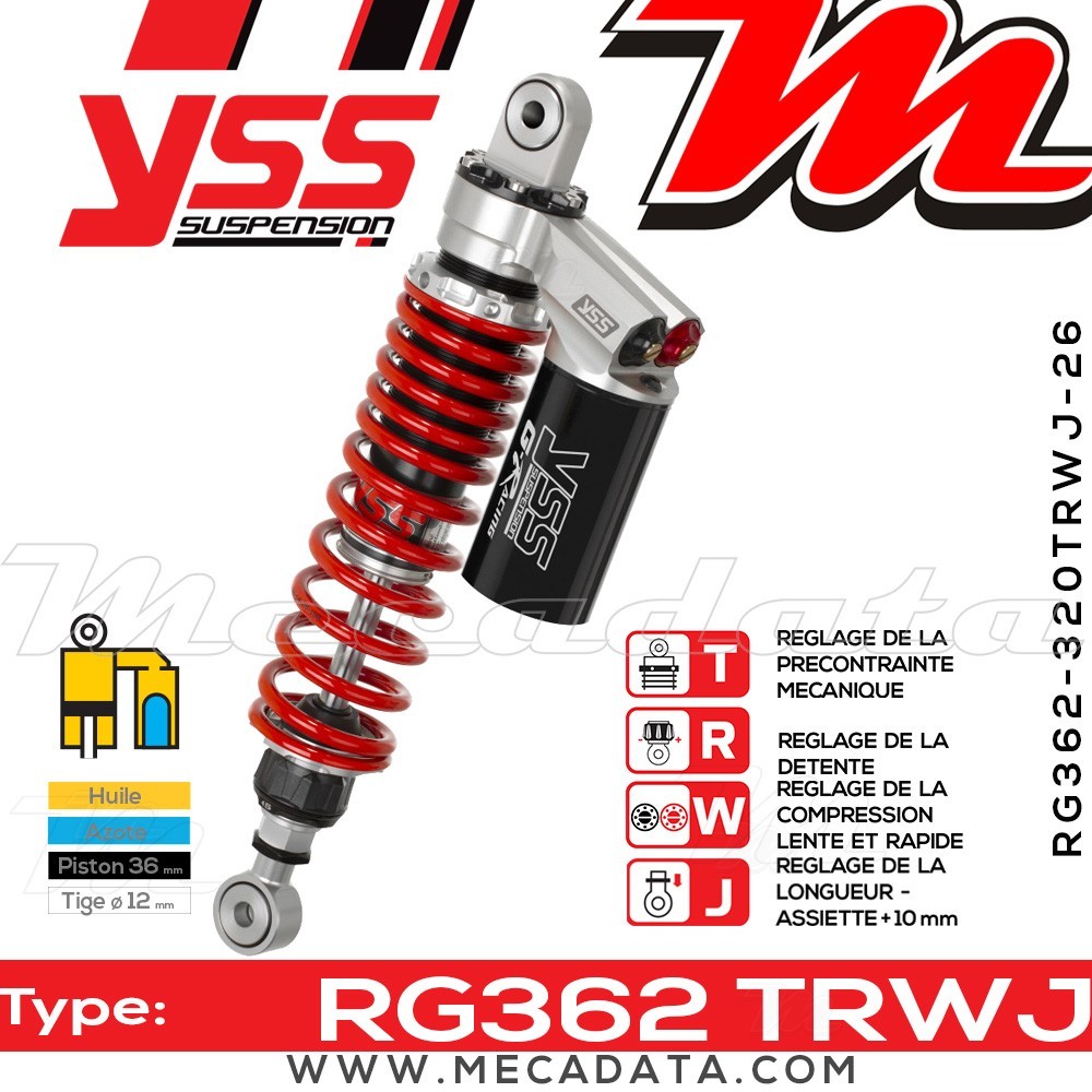 Amortisseur ~ YSS RG362-320TRWJ-26-858