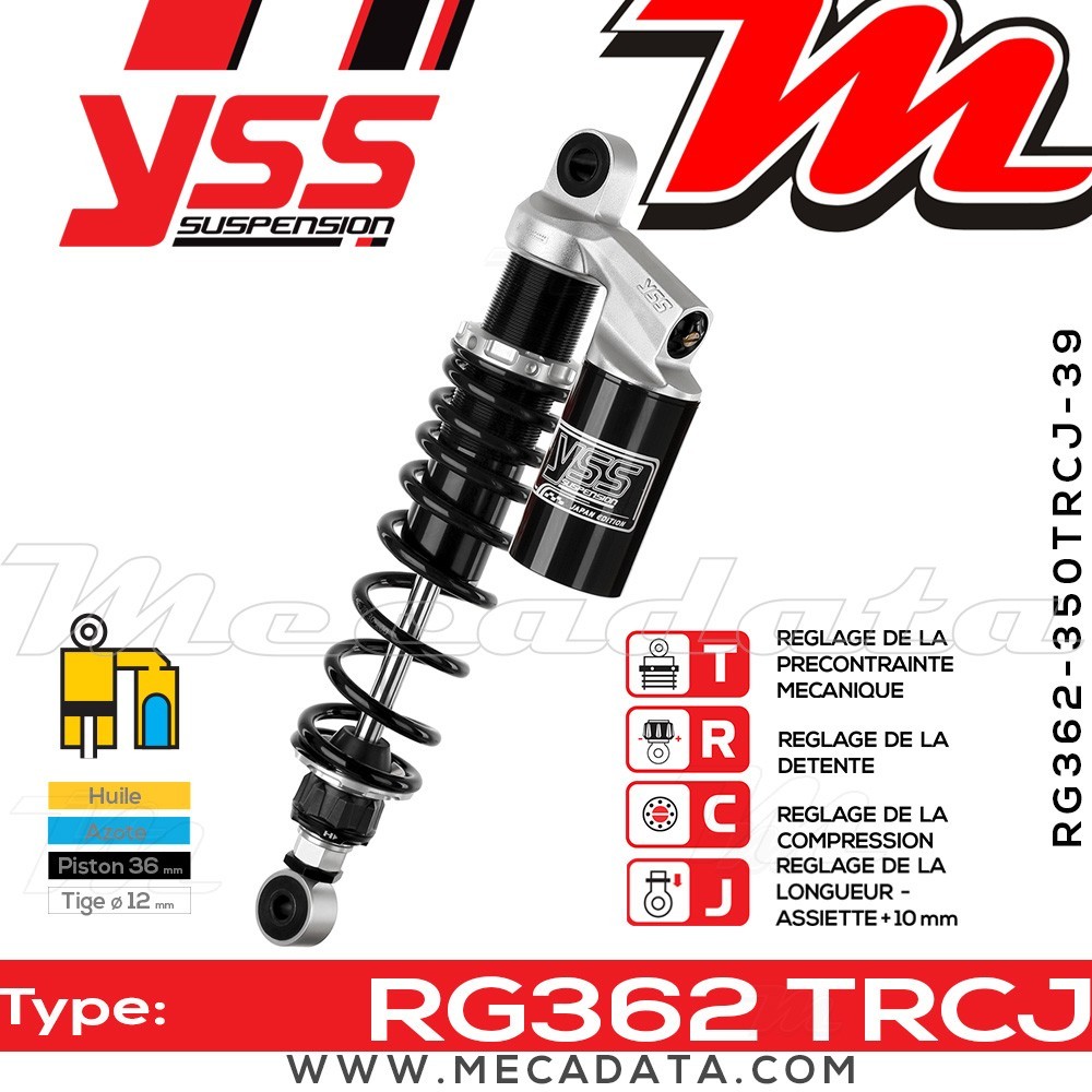 Amortisseur ~ YSS RG362-350TRCJ-39-888