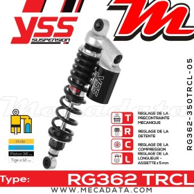 Amortisseur ~ YSS RG362-350TRCL-05-888