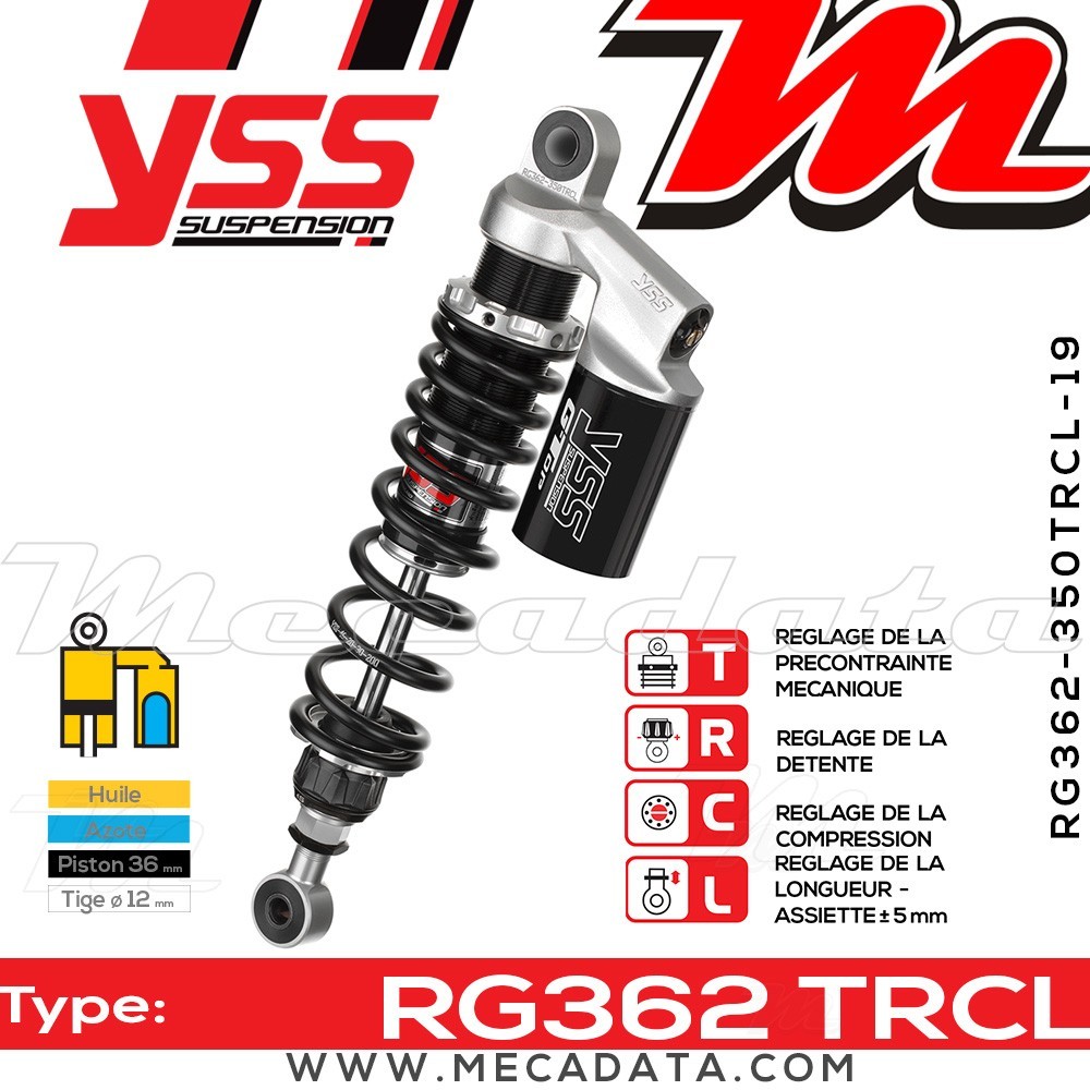 Amortisseur ~ YSS RG362-350TRCL-19-888
