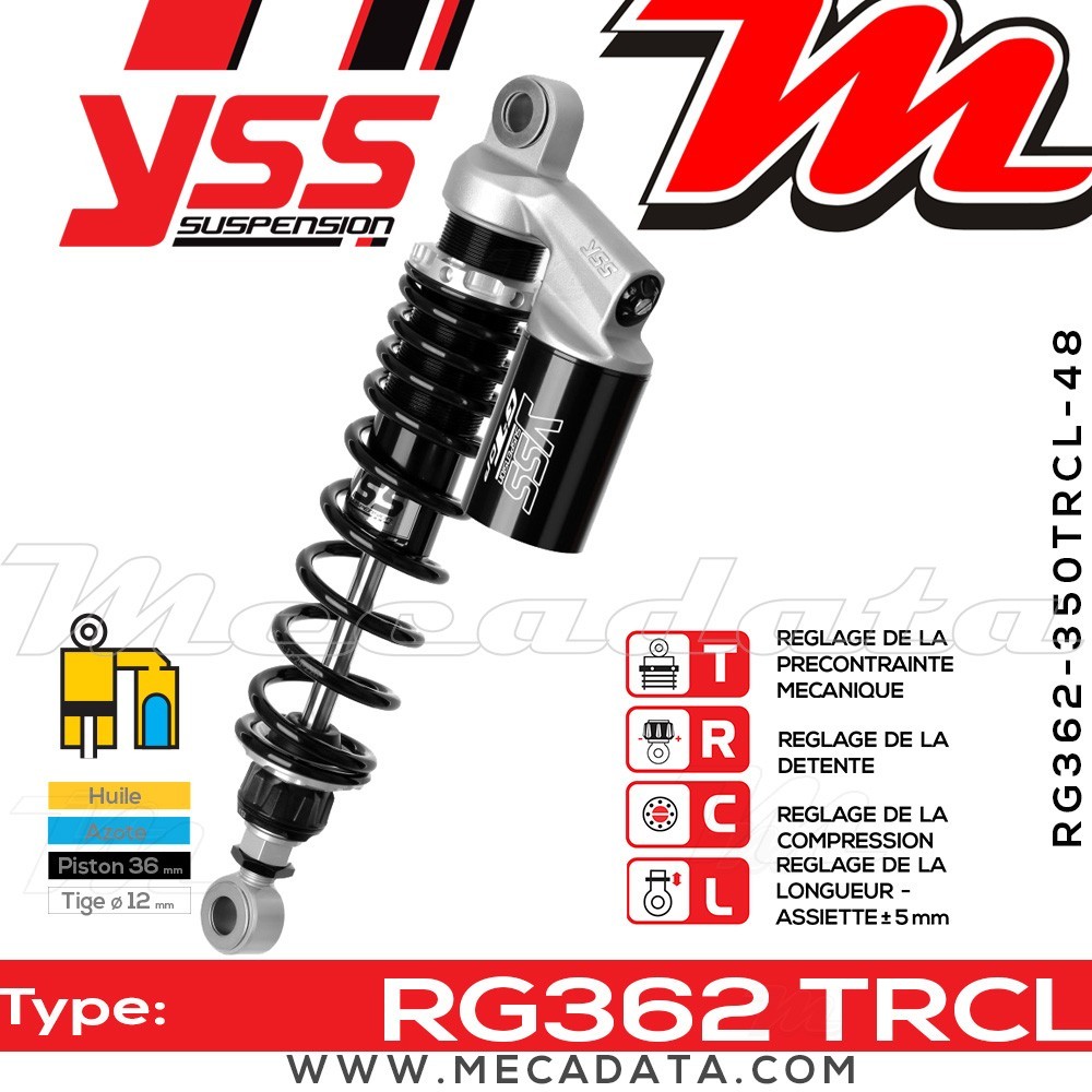 Amortisseur ~ YSS RG362-350TRCL-48-888