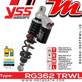 Amortisseur ~ YSS RG362-350TRWL-19-888