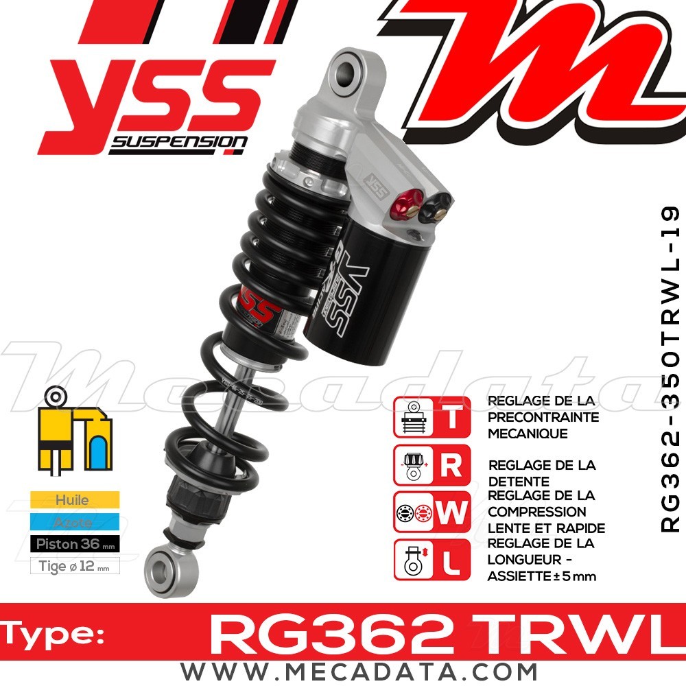 Amortisseur ~ YSS RG362-350TRWL-19-888