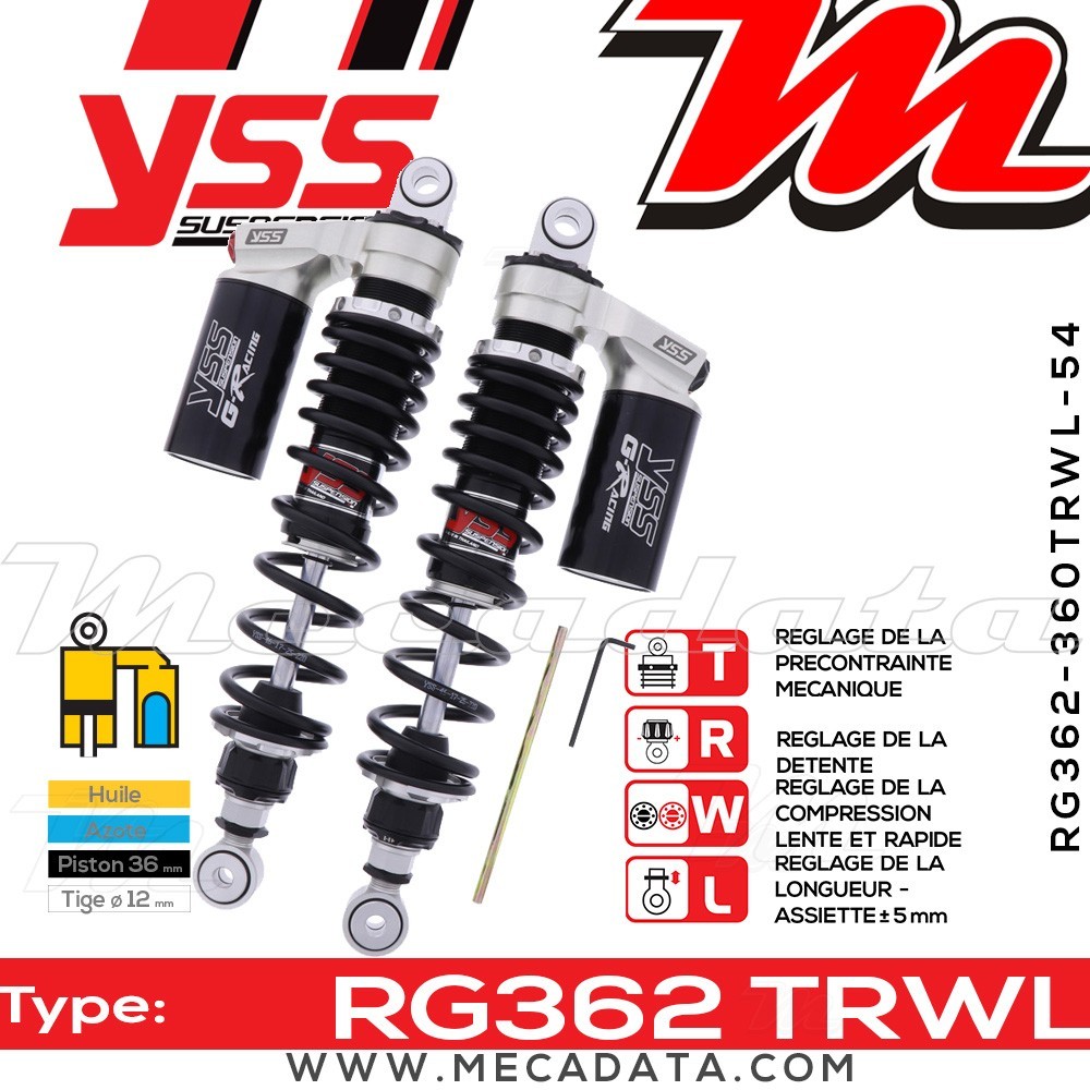 Amortisseur ~ YSS RG362-360TRWL-54-888
