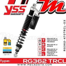 Amortisseur ~ YSS RG362-470TRCL-03-888