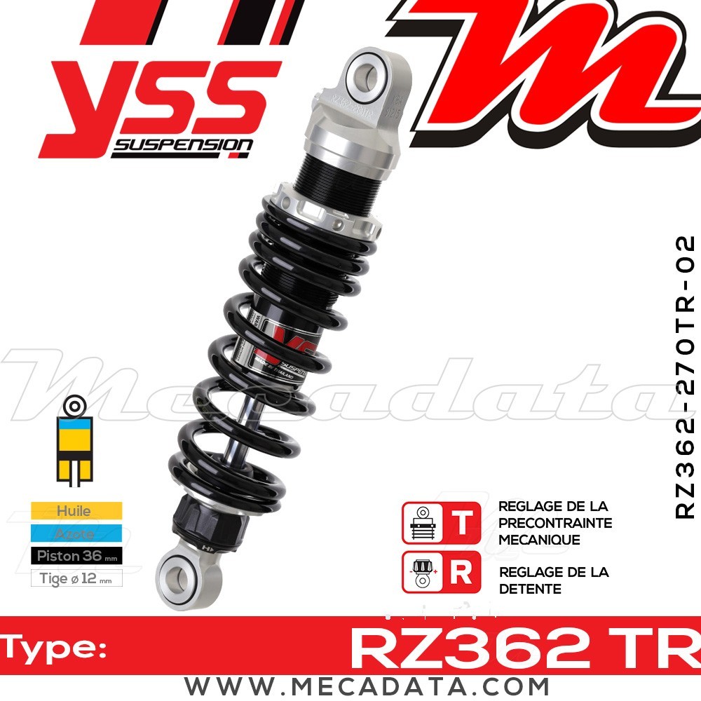 Amortisseur ~ YSS RZ362-270TR-02-88