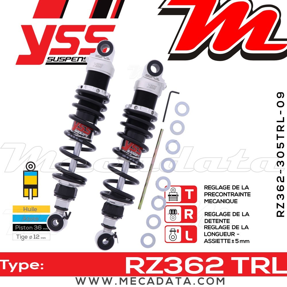 Amortisseur ~ YSS RZ362-305TRL-09-88