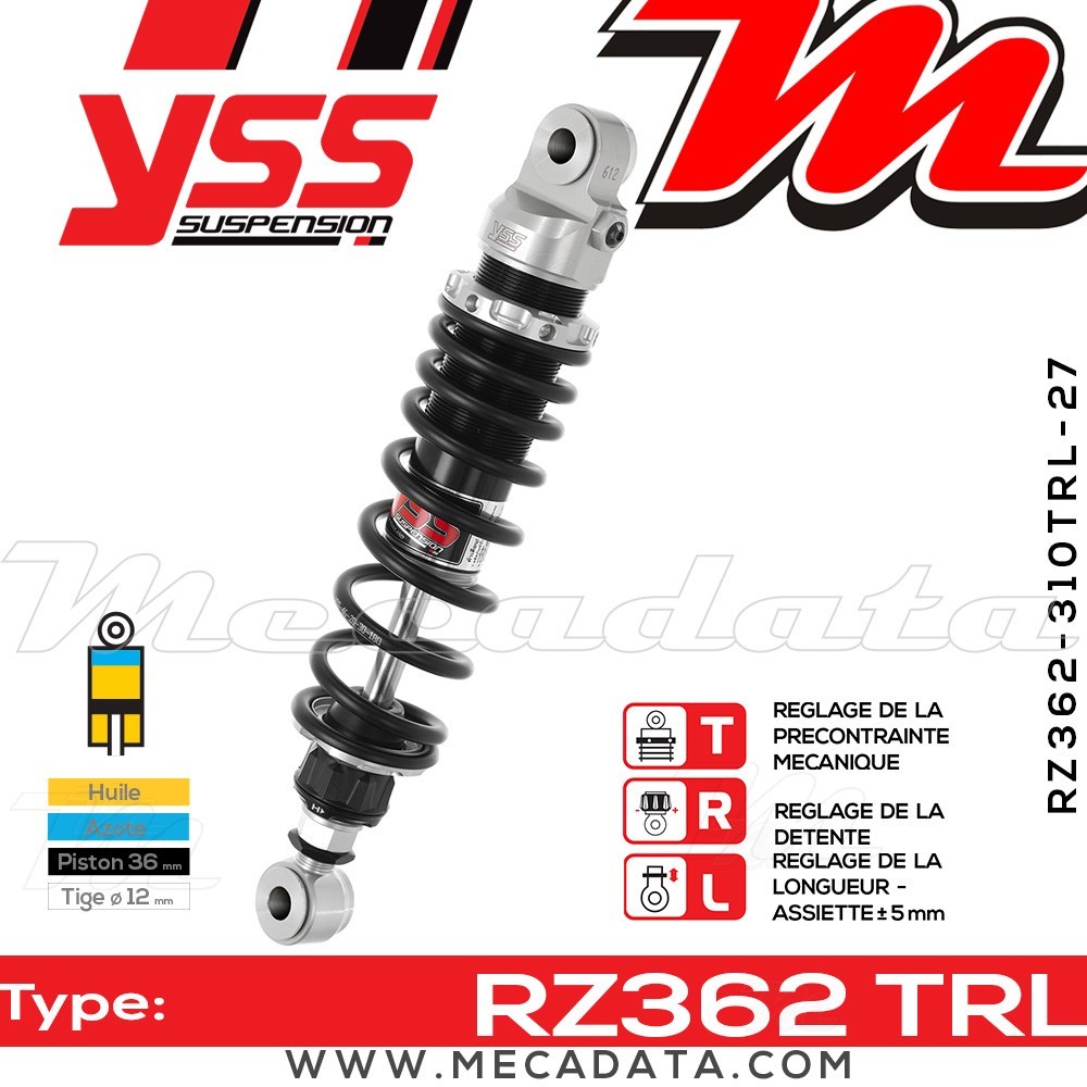 Amortisseur ~ YSS RZ362-310TRL-27-88
