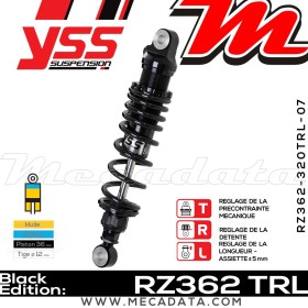 Amortisseur ~ YSS RZ362-320TRL-07-88