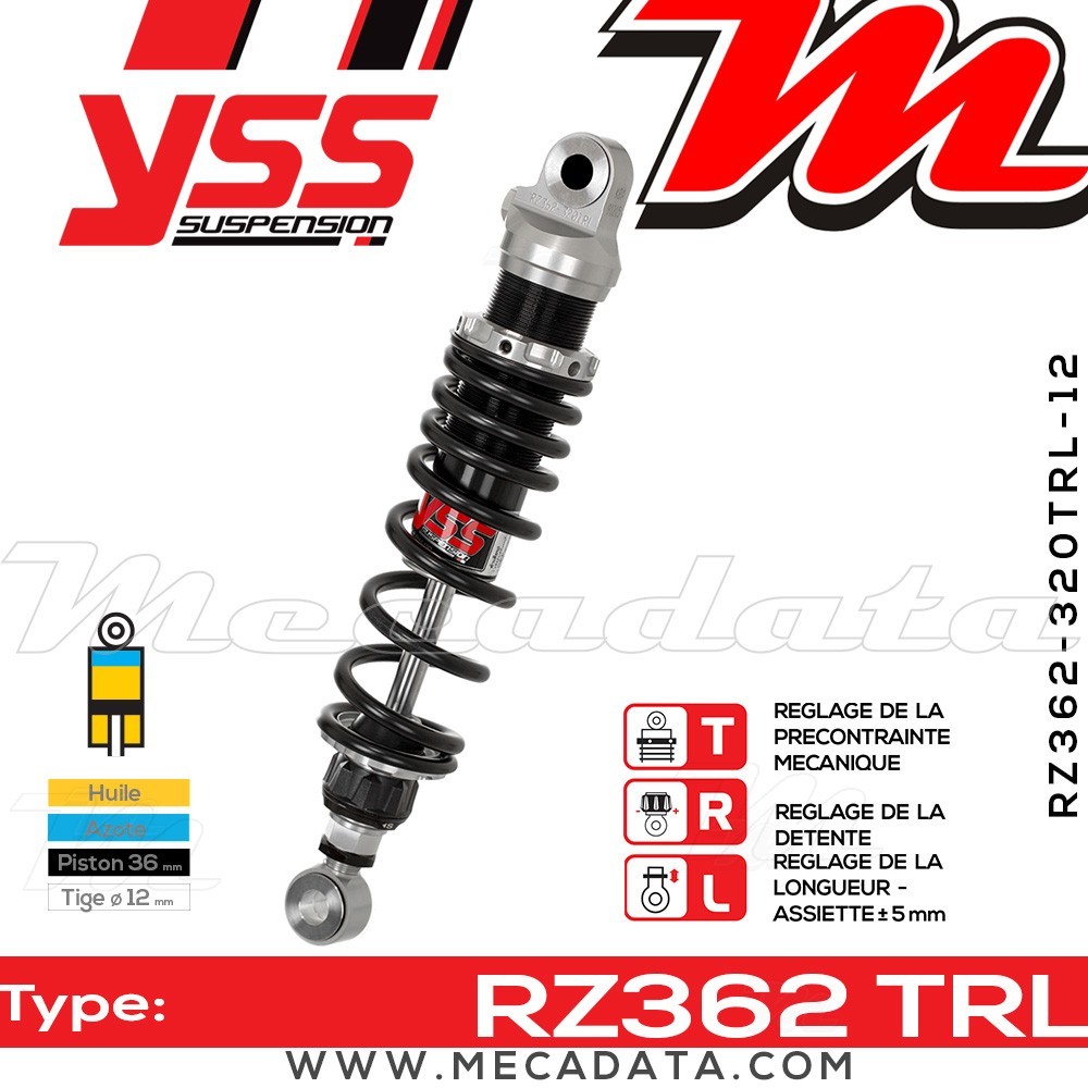 Amortisseur ~ YSS RZ362-320TRL-12-81