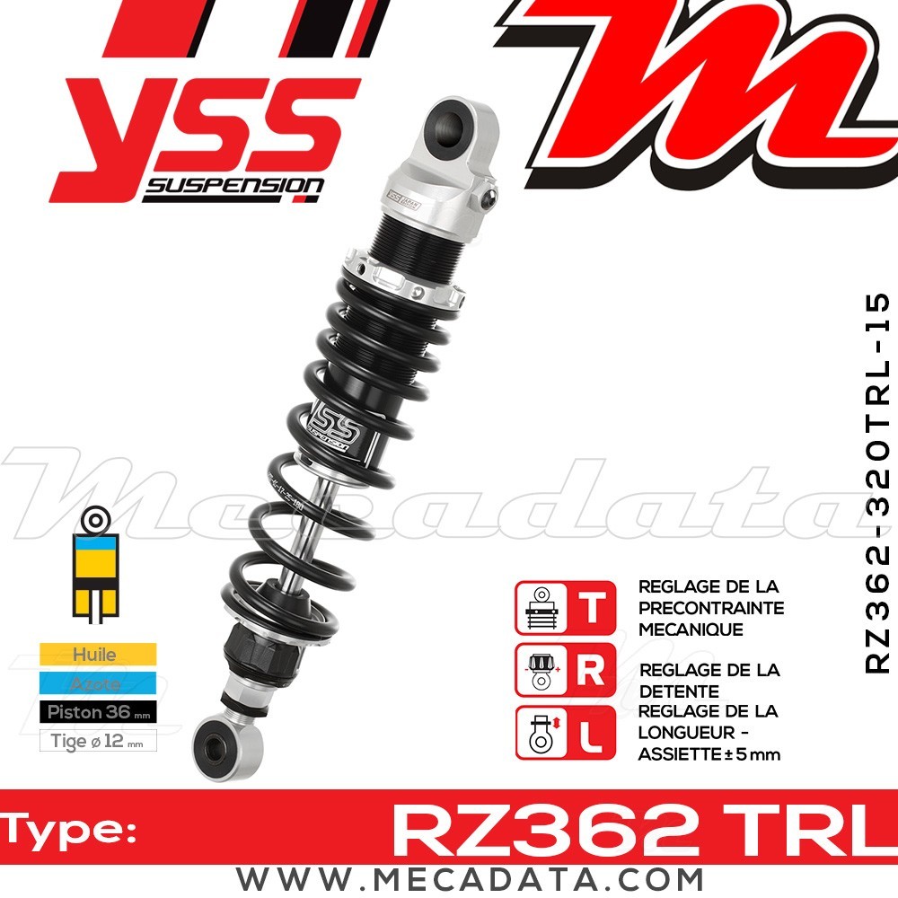 Amortisseur ~ YSS RZ362-320TRL-15-88