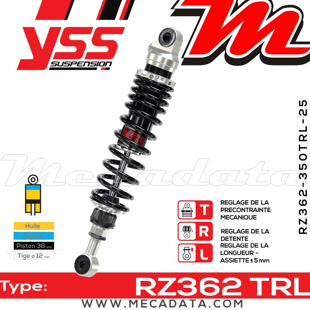 Amortisseur ~ YSS RZ362-350TRL-25-88