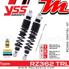 Amortisseur ~ YSS RZ362-355TRL-07-88