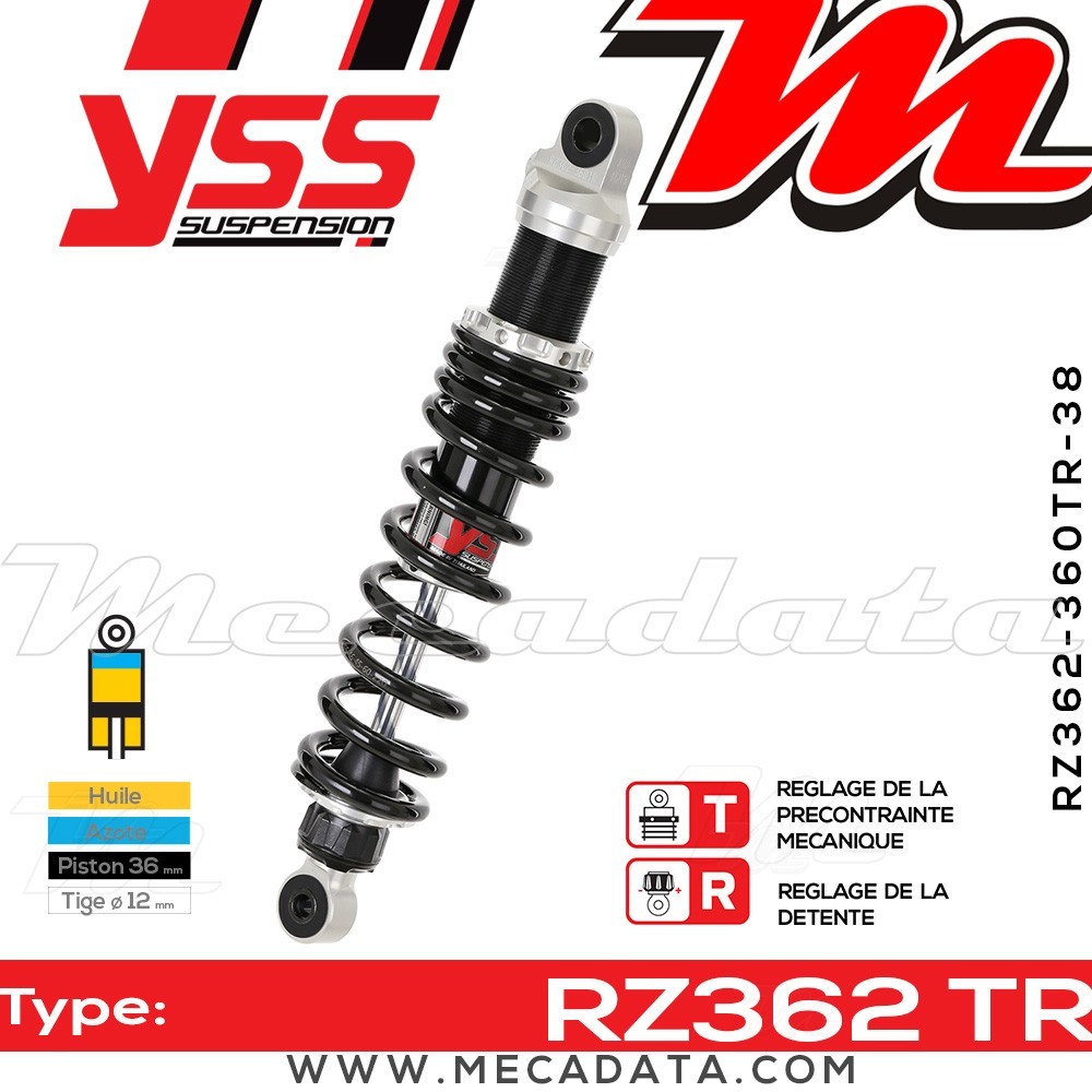 Amortisseur ~ YSS RZ362-360TR-38-88