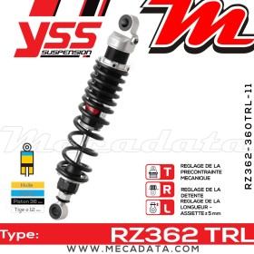 Amortisseur ~ YSS RZ362-360TRL-11-88