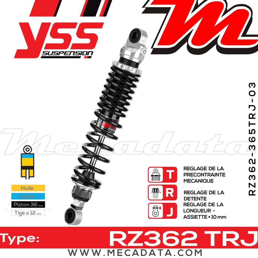 Amortisseur ~ YSS RZ362-365TRJ-03-88