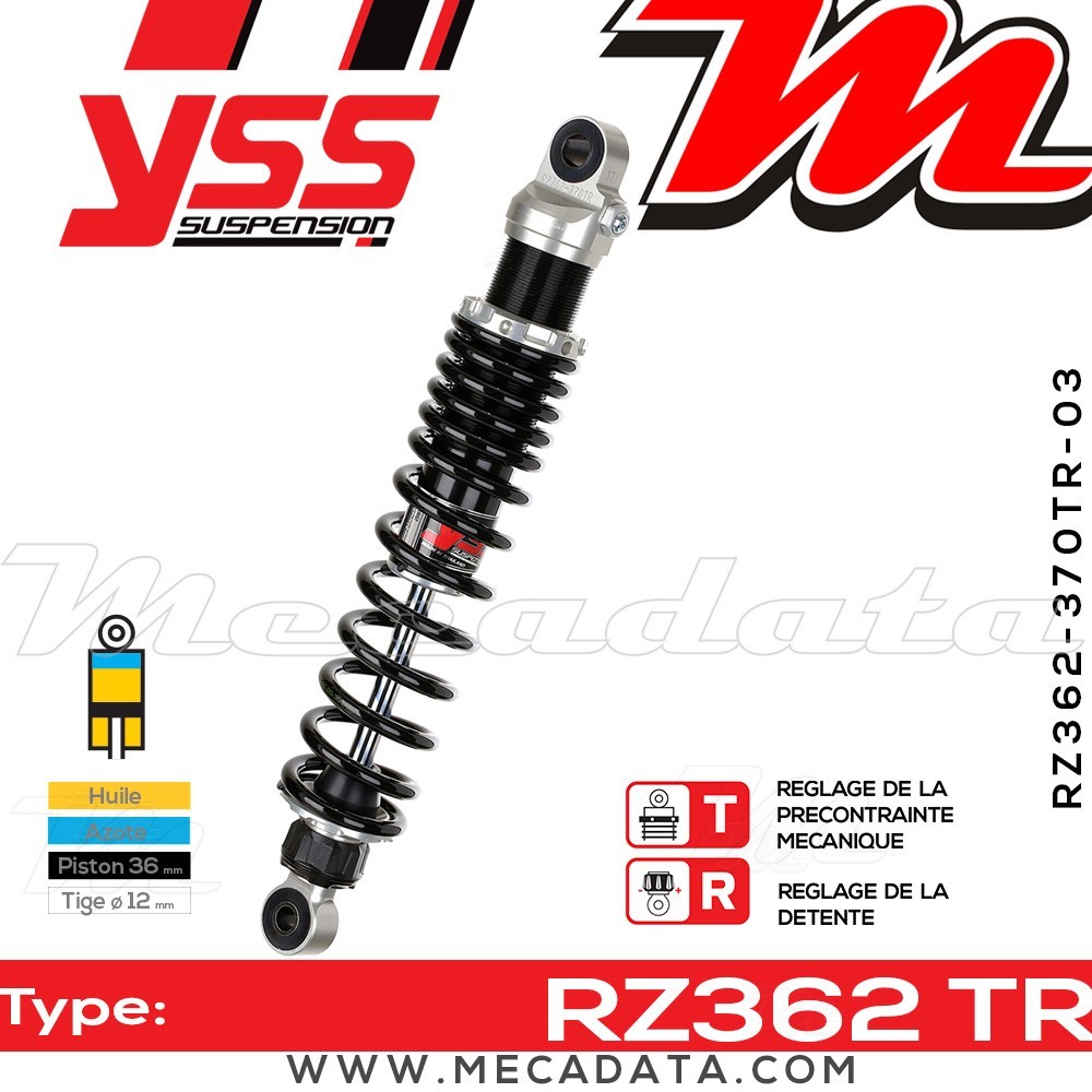 Amortisseur ~ YSS RZ362-370TR-03-88
