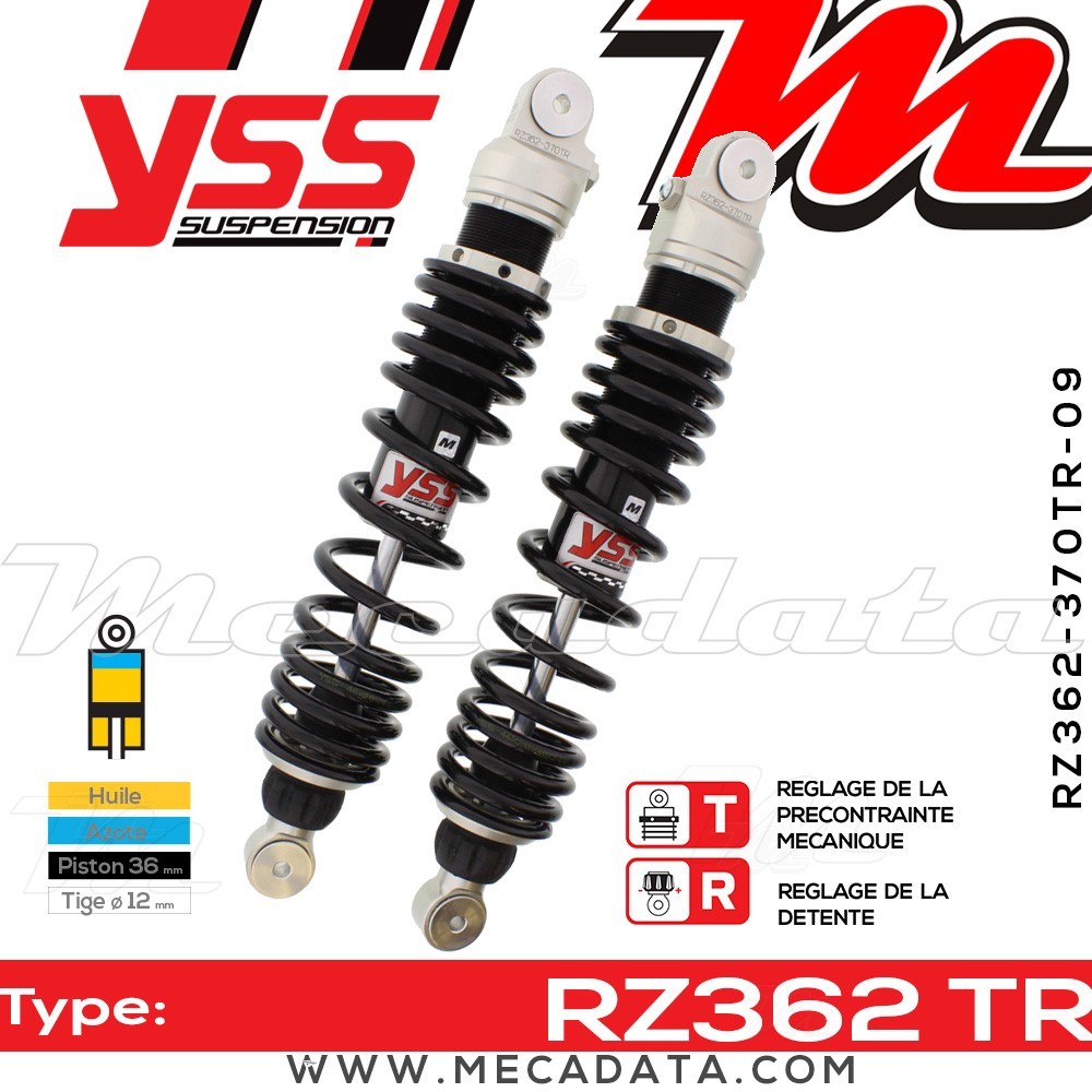 Amortisseur ~ YSS RZ362-370TR-09-88