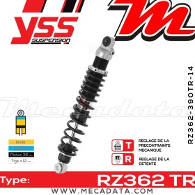 Amortisseur ~ YSS RZ362-390TR-14-88