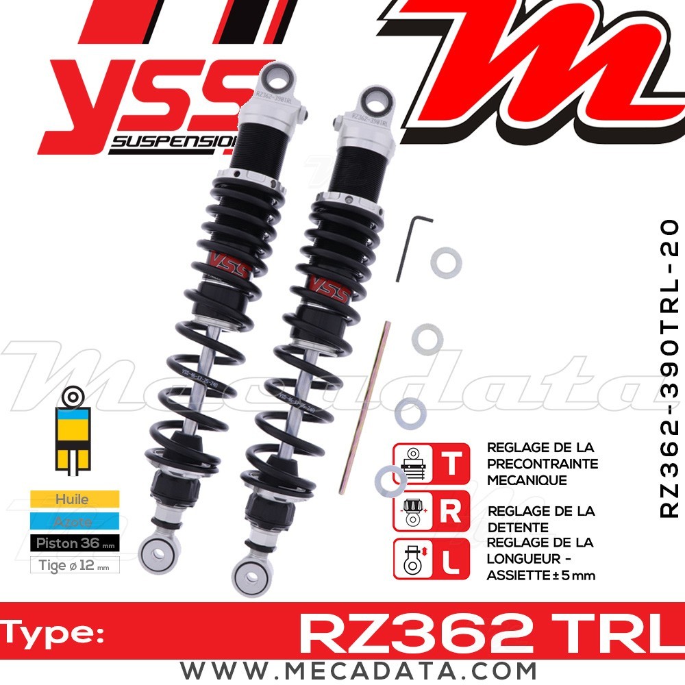 Amortisseur ~ YSS RZ362-390TRL-20-88