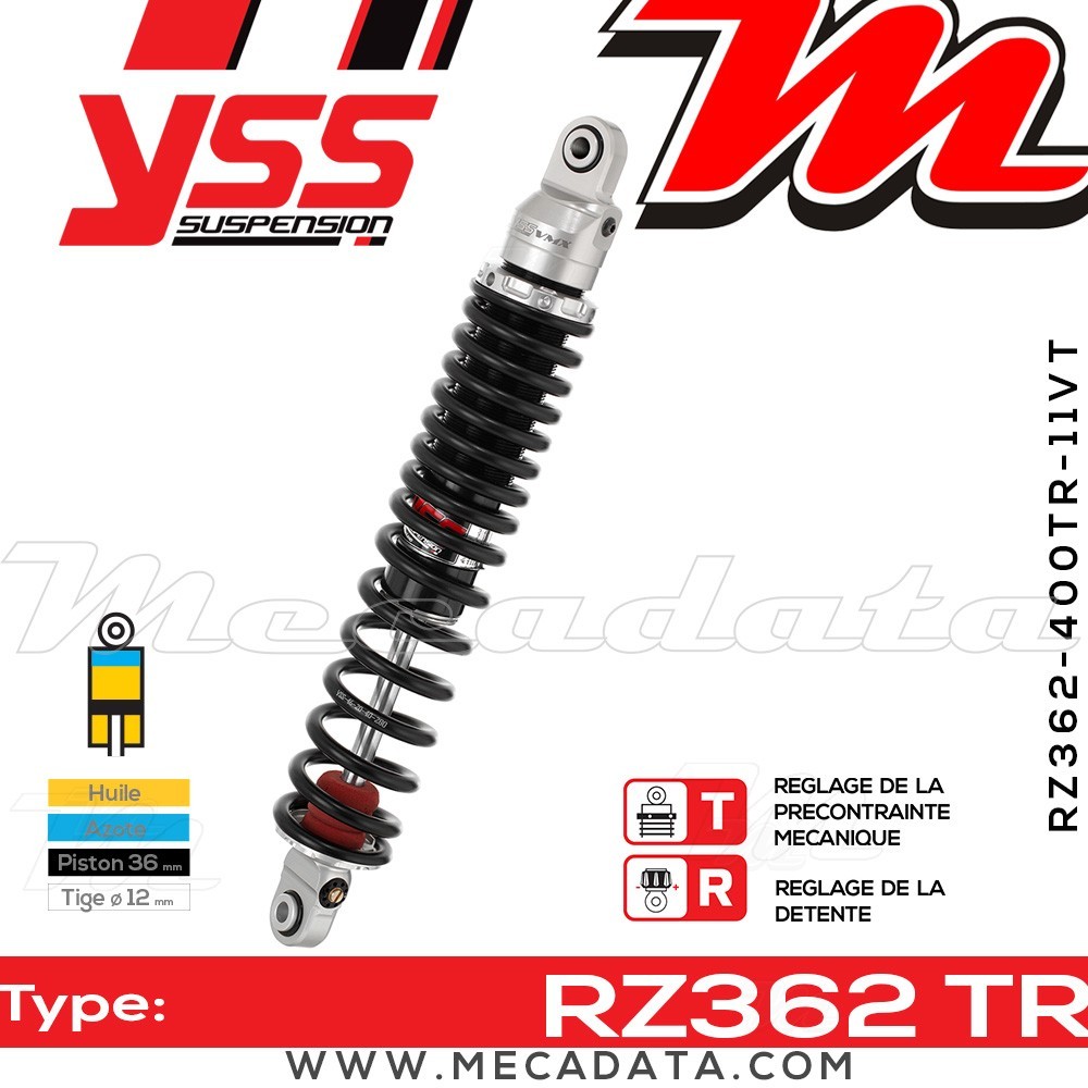 Amortisseur ~ YSS RZ362-400TR-11VT-88