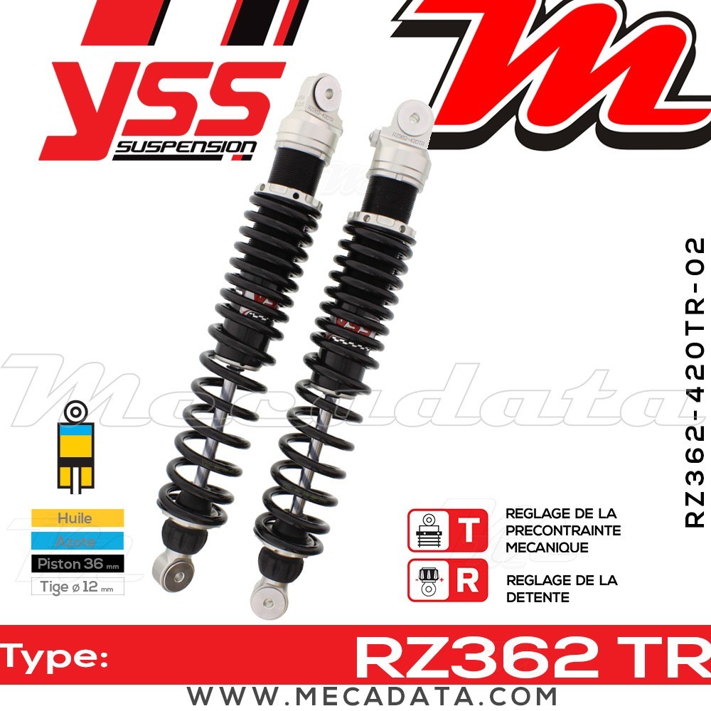 Amortisseur ~ YSS RZ362-420TR-02-88