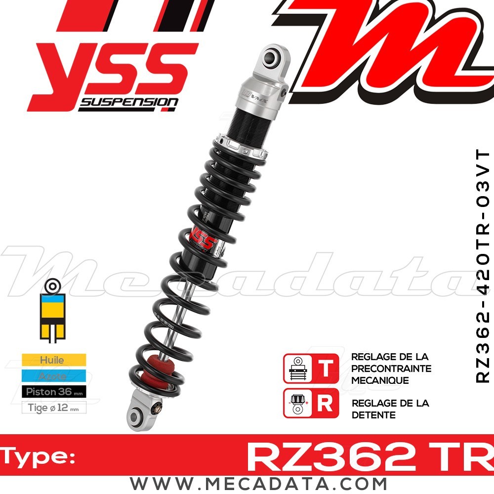 Amortisseur ~ YSS RZ362-420TR-03VT-88