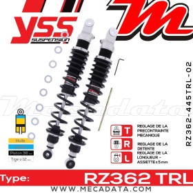 Amortisseur ~ YSS RZ362-445TRL-02-88