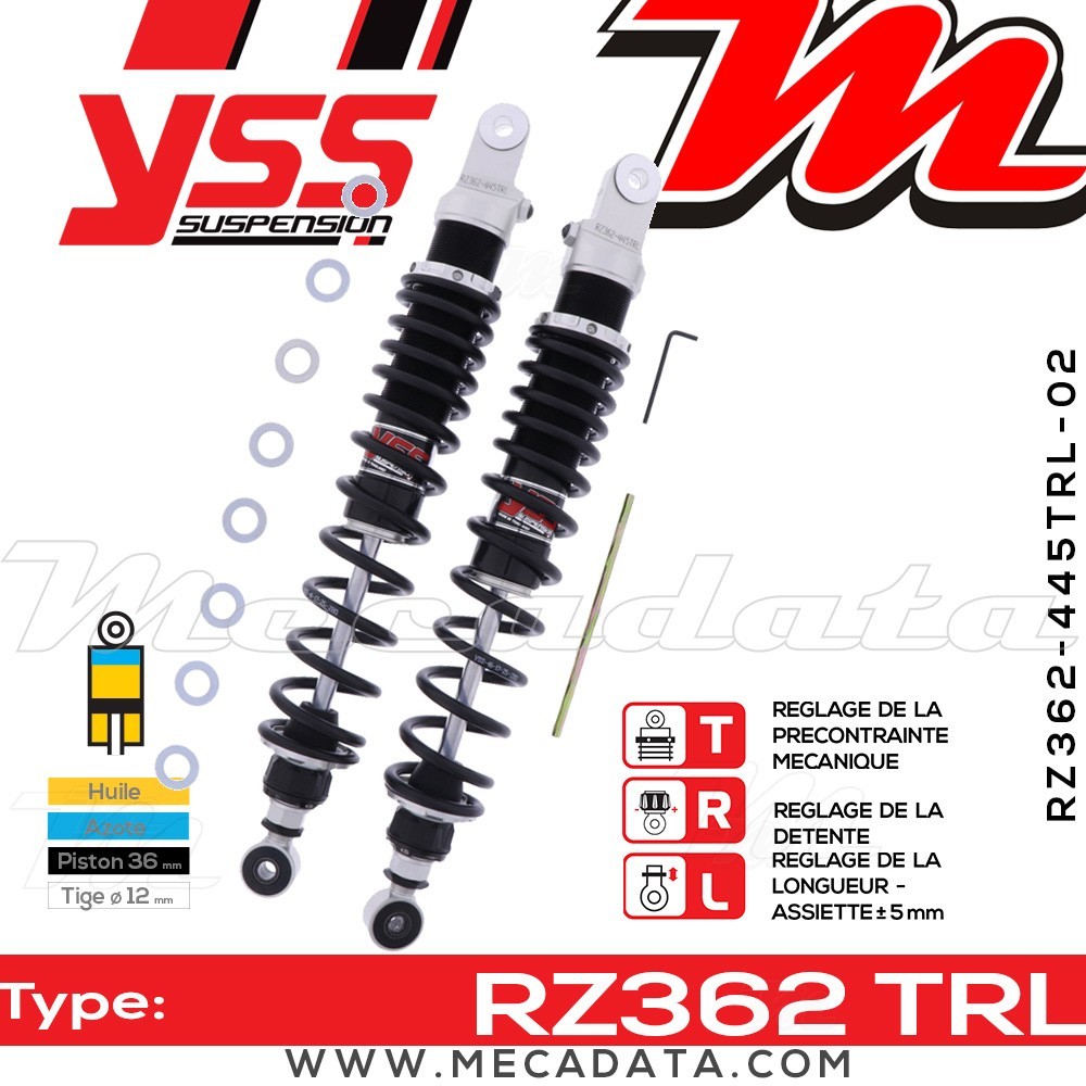 Amortisseur ~ YSS RZ362-445TRL-02-88 