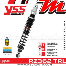 Amortisseur ~ YSS RZ362-480TRL-03-88