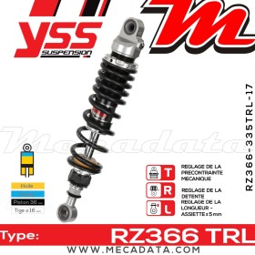 Amortisseur ~ YSS RZ366-335TRL-17-88