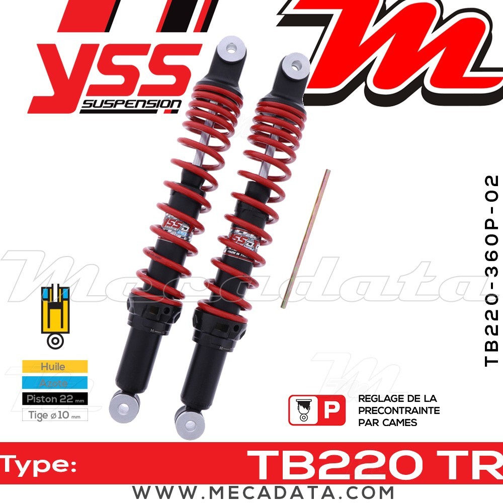 Amortisseur ~ YSS TB220-360P-02-85