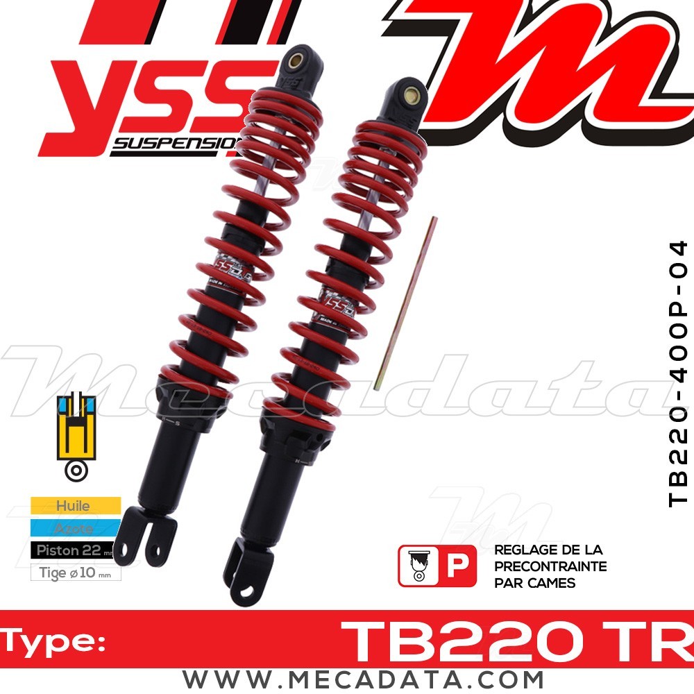 Amortisseur ~ YSS TB220-400P-04-85