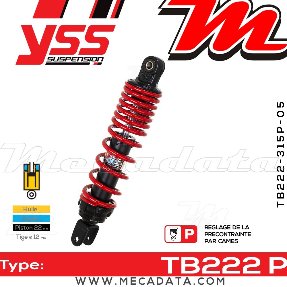 Amortisseur ~ YSS TB222-315P-05-85