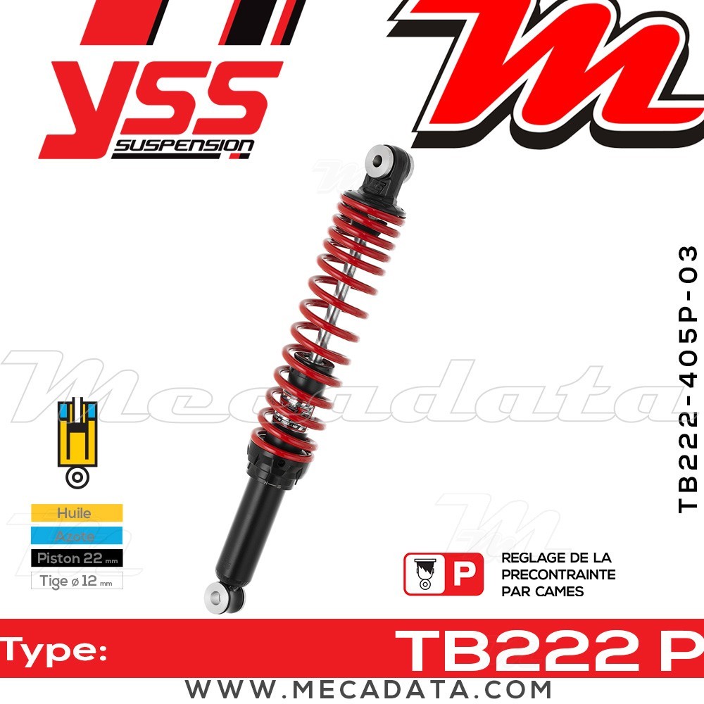 Amortisseur ~ YSS TB222-405P-03-85