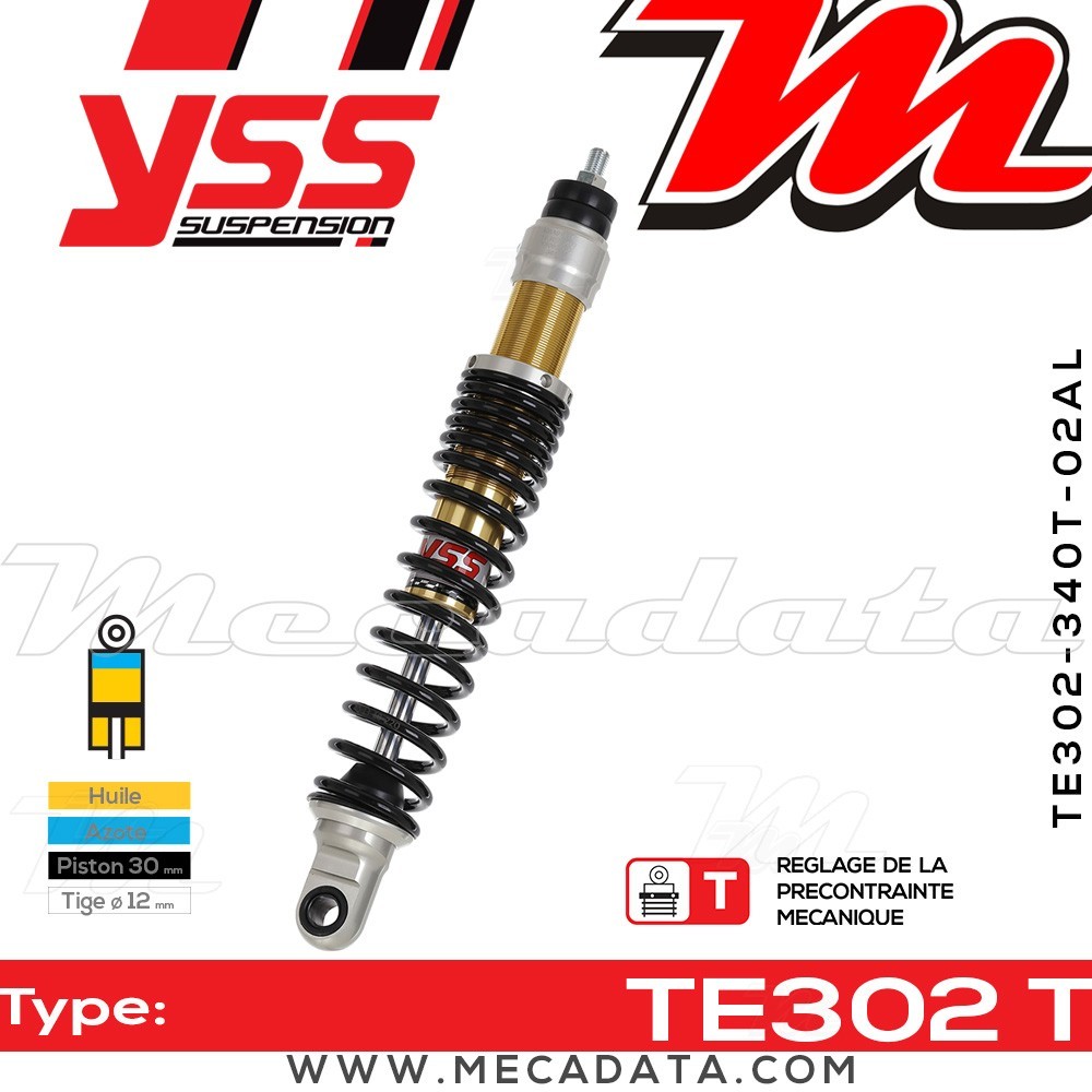 Amortisseur ~ YSS TE302-340T-02AL-38