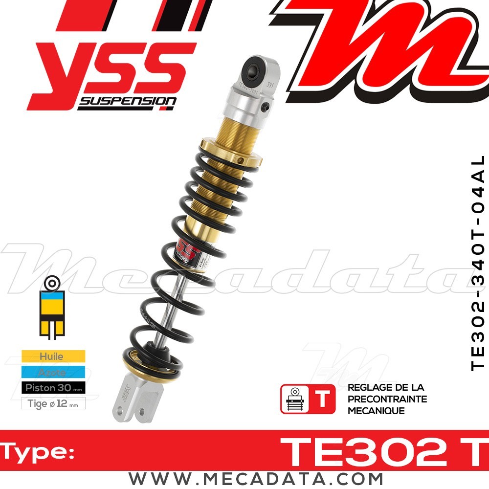 Amortisseur ~ YSS TE302-340T-04AL-38