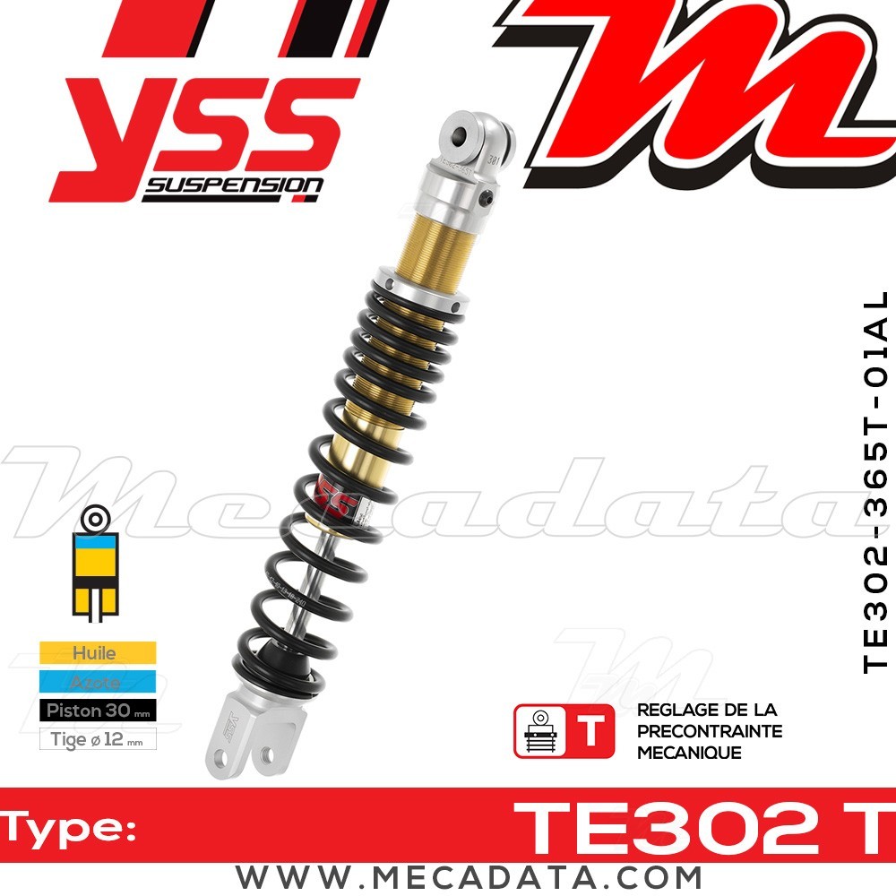 Amortisseur ~ YSS TE302-365T-01AL-38