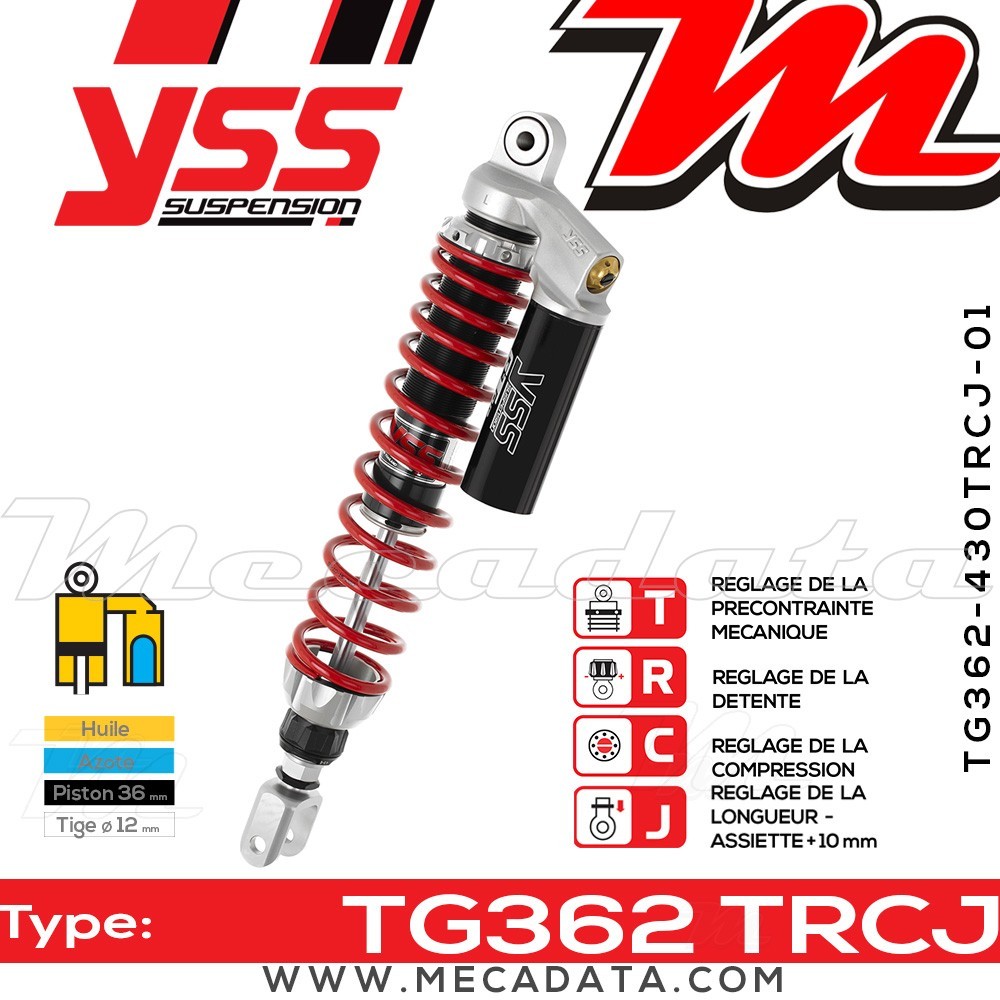 Amortisseur ~ YSS TG362-430TRCJ-01-858