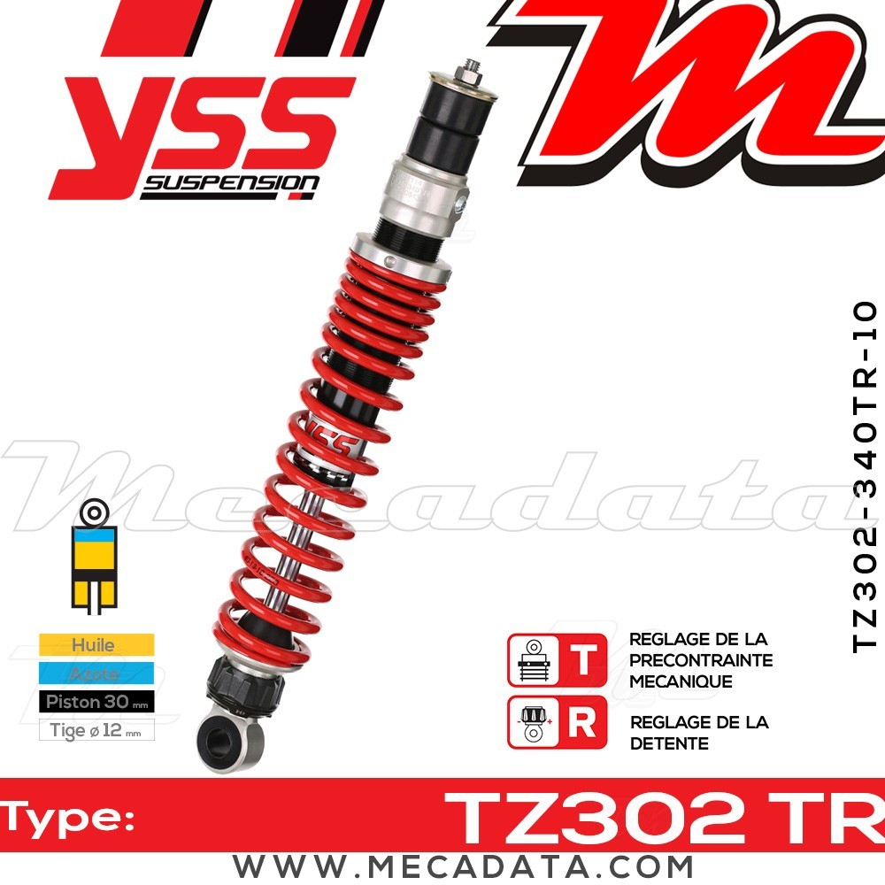 Amortisseur ~ YSS TZ302-340TR-10O-85