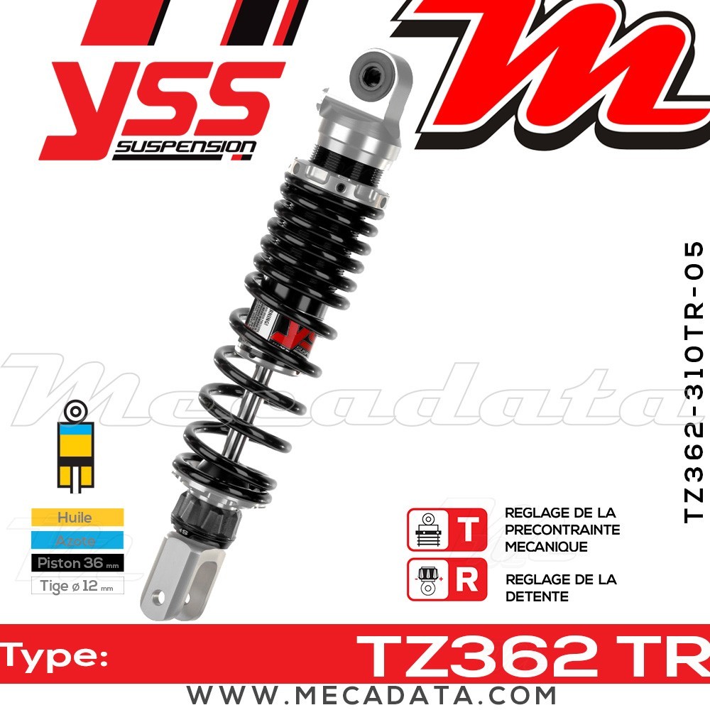 Amortisseur ~ YSS TZ362-310TR-05-88