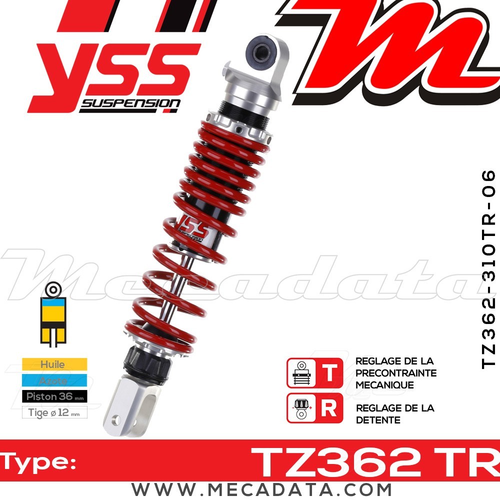 Amortisseur ~ YSS TZ362-310TR-06-85